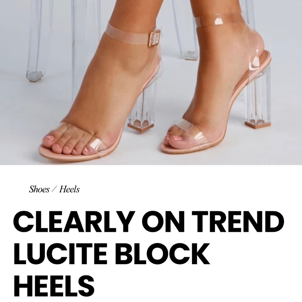 🆕 Clear strappy heels new in box from Windsor.